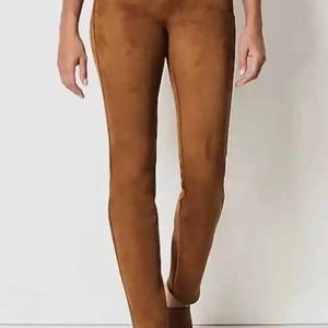 J. Jill chestnut faux suede pants size 10